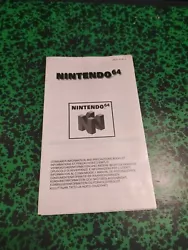 Précautions demploi /informations pour Nintendo 64 -  Vendu comme sur les photos de lannonce en ligne Plein dautres...