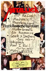 The photos are from 82-83 era. The setlist was used at the March 5th show in 1983 at the famous Sandbar rock club in...