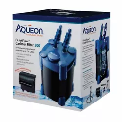 Aqueon QuietFlow Canister Filter 300 - Black/Blue.