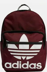 New with tags; ADIDAS Originals Trefoil Pocket Backpack; Burgundy. Condition is 