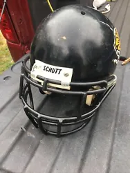 Schutt Air Jr Junior football helmet Size Medium Black..Free Shipping in the United States only. It has some marks and...