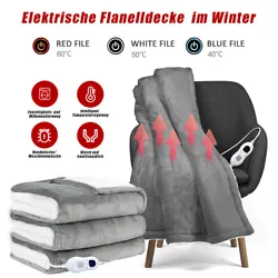 The electric heating pad is designed in machine-washable for better maintain cleanness and softness. LUXURIOUS SOFT...