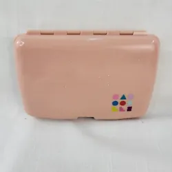 Caboodles Vintage 90s Pink Mini Double Sided Travel Case 6”
