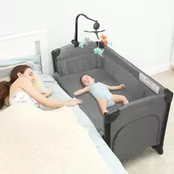 Unlike many other similar products, the JOYMOR Baby Bedside Sleeper has an absolute focus on SAFETY, QUALITY, and level...