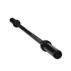 The CAP 5-Foot Solid Olympic Bar in Black is constructed from high-quality solid cold rolled steel with a black powder...