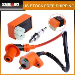 Racing Ignition coil Fits Chinese GY6 50cc - 110cc, 125cc, 150cc 4-stroke Engines Scooters, ATVs, Go Karts, Mopeds,...