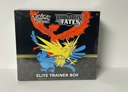 Sun & Moon Hidden Fates Elite Trainer Box (Pokemon). The Pokémon TCG: Hidden Fates Elite Trainer Box includes Reach...