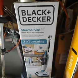 BLACK+DECKER Steam N Vac Steam Mop + Vacuum Combo CLEANER = BRAND NEW IN BOX.