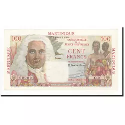 Billet, Martinique, 100 Francs, 1947, SUP+, KM:31s.