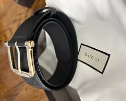 Gucci 281548 Black Belt Leather Unisex Size 85-34.