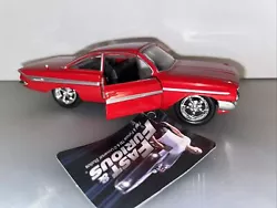 Jada Toys Fast & Furious DOMS 1961 CHEVROLET IMPALA Red Color 1:32 Scale NEW. No Fast & Furious collection is complete...