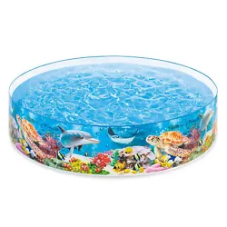 Bring the fun of the beach to your backyard and enjoy the outdoors all season long with this inflatable kiddie pool....