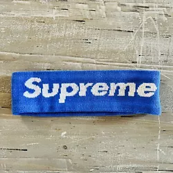 No rips, no stains, from smoke free home. This Supreme New Era Big Logo Headband in Blue is a must-have accessory for...