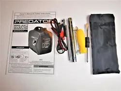 Predator 2000 Watt Inverter Generator. Tool Kit, 12v Charging Cable, Manual.