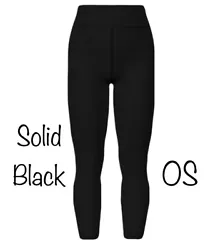*This listing is for LuLaRoe OS Solid Black leggings that are new without tags. Your order may or may not include tags....