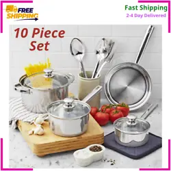 Pots, pans, and utensils made from ultra-durable stainless steel to keep your cookware lasting longer. Crafted in...