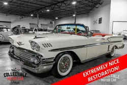 Presenting a masterpiece of automotive history - the 1958 Chevrolet Impala Convertible. A true embodiment of classic...