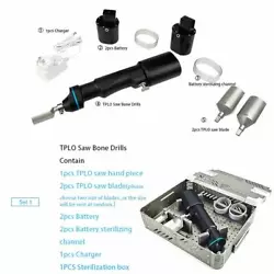 Veterinary surgery TPLO Saw. 1pcs TPLO saw hand piece. 2pcs TPLO saw blade.