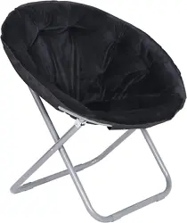 【Comfortable Saucer Chair】Our saucer chair is designed with a round back and artificial fur upholstery, which makes...