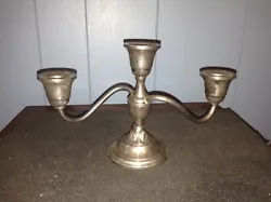 Vintage Fisher Sterling Weighted 3 Candle Holder  model # 322X. Shipped with USPS Parcel Select Ground. Needs to be...