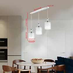Irradiation area: 3-5m². Adjustable chain: effectively reduce the pressure of the chandelier, more safe. Color: white....