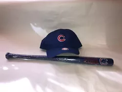 Chicago Cubs MLB Kids Hat And Mini Bat New. Condition is 