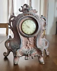 Antique / Vintage Cast Bronze Clock Cherubs Art Nouveau.
