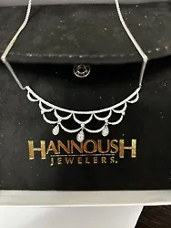 1 carat total weight diamonds, and 14k gold Disney Princess Tiara necklace from Hannoush Jewelers. Never worn, been...