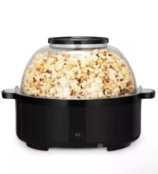 Upgraded Popcorn Maker, Multifunctional Popcorn Popper Machine with Nonstick Plate & Stirring Rod, Stir Crazy Popc orn...