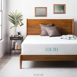 LUCID mattresses are compressed and boxed so your mattress is easy to transport and set up. It is also infused with gel...