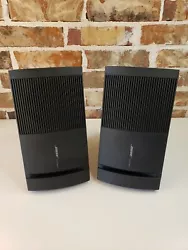 Bose V-100 Black Home Theater Surround Sound Audio SET Video Pair of Speakers.  IN EXCELLENT PRE-OWNED CONDITION ...