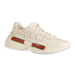 Mens Rhyton Gucci logo leather sneakers - Gucci Size 11.