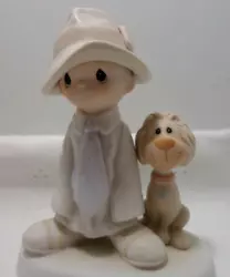 Enesco Precious Moments Figurine Boy with Dog 