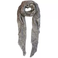 Style: Scarf, Wrap, Shawl. This print has a dark grey/light black snake print on a olive toned taupe background....