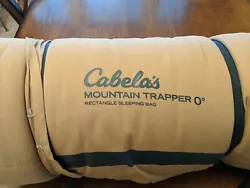 Open box Cabelas Mountain Trapper Rectangle 0°  Sleeping Bag. Condition is new display unit. I have sold 300 plus...