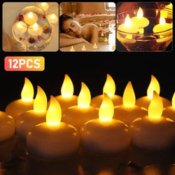 🔥Material: These LED floating candle lights are made of high-quality plastic, the light is realistic and flickers...