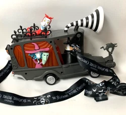 Disneyland 2023 Disney Halloween Nightmare Before Christmas Mayors Car Popcorn Bucket and holder. Souvenir Popcorn...