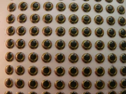 Colors in the eyes are Dark Green/Yellow/Orange/Black. 5mm is 3/16in. Great quality with realistic look. These are Hard...
