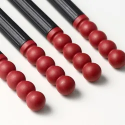 IKEA FÖSSTA Chopsticks, 4 pairs, red & black. Fast, free shipping..