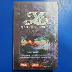 Ys - Wanderers from Ys. complet, en boite avec notice, en bon état pour ordinateurs MSX. complete, boxed with booklet...