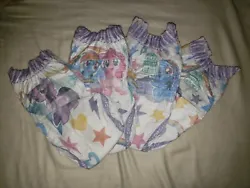 (4)NEW Samples of PAMPERS Easy Ups Training Pants 5T-6T Girls My Little Pony MLP Pullup Diaper. Condition is 