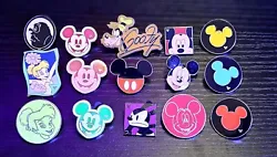 Disney Trading Pins lot of 15 Goofy, Mickey Mouse, Tinker Bell. These were all traded for through out the parks. All...