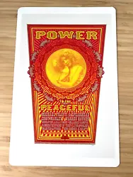 Official Chuck Sperry Collectible Card Print. POWER TO THE PEACEFUL SAN FRANCISCO 2008. Card Size: 8.5 x 5.5 in.