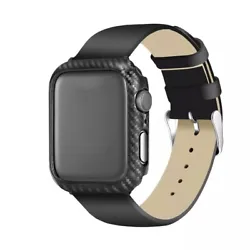 Coque de protection effet fibre de carbone pour Apple Watch Série 7.