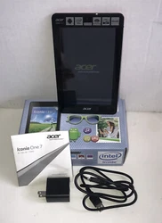 RED Acer Iconia One 7. Tested In Working Condition.