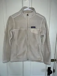 Patagonia Womens Full Zip Fleece Jacket white size small - good condition.
