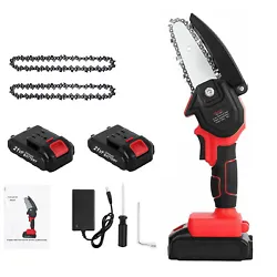 Strong Dynamic System: The Mini Chainsaw has a high-quality guide chain that is deeply quenched for smooth cutting. It...