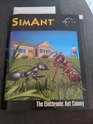 MAXIS Software SimAnt Sim Ant Monochrome Vintage Apple Macintosh Computer.