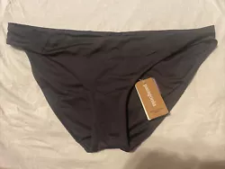 Patagonia Womens Sunamee Solid Ink Black Bikini Bottoms Size XL NWT. Condition is New with tags. Shipped with USPS...