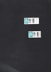 Tres beauX timbres :adhesifs de feuille X 1 et roulette.